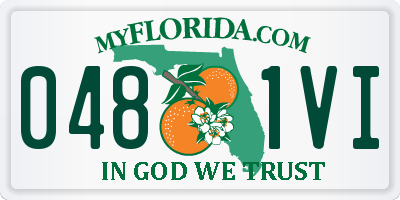 FL license plate 0481VI