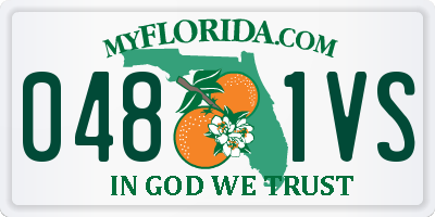 FL license plate 0481VS