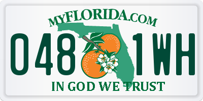 FL license plate 0481WH