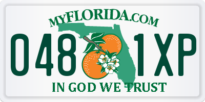 FL license plate 0481XP