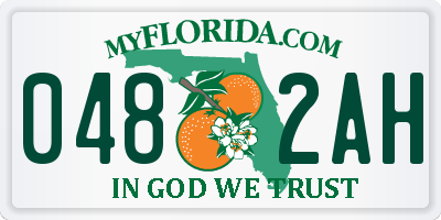 FL license plate 0482AH