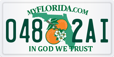 FL license plate 0482AI