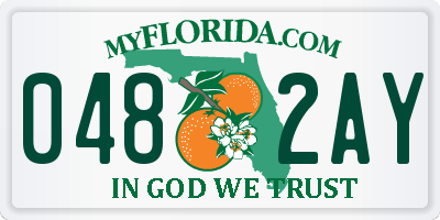 FL license plate 0482AY