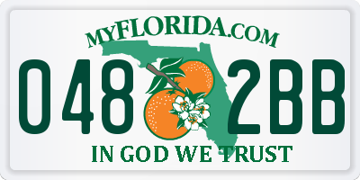 FL license plate 0482BB
