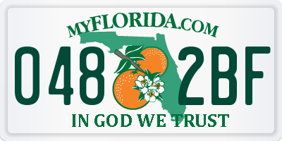 FL license plate 0482BF