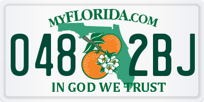FL license plate 0482BJ
