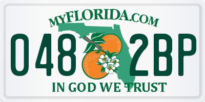 FL license plate 0482BP