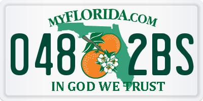 FL license plate 0482BS