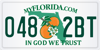 FL license plate 0482BT
