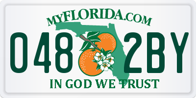 FL license plate 0482BY