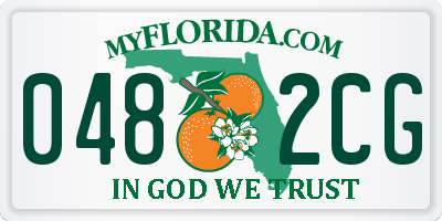 FL license plate 0482CG