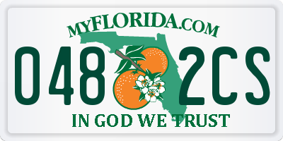 FL license plate 0482CS