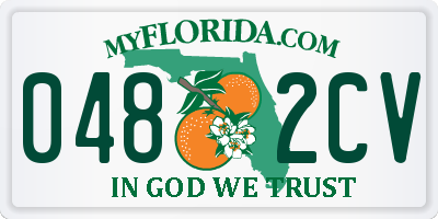 FL license plate 0482CV