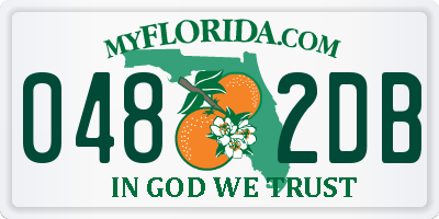 FL license plate 0482DB