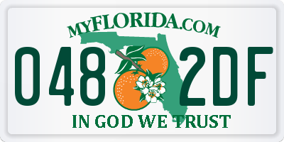 FL license plate 0482DF