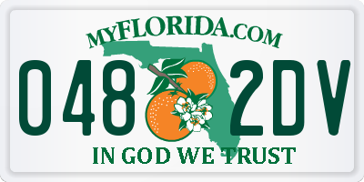 FL license plate 0482DV