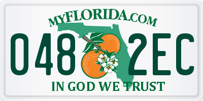FL license plate 0482EC