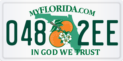 FL license plate 0482EE