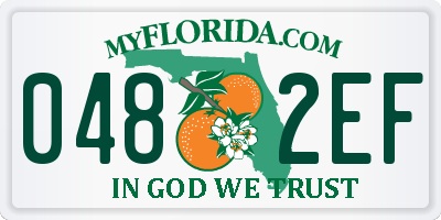 FL license plate 0482EF