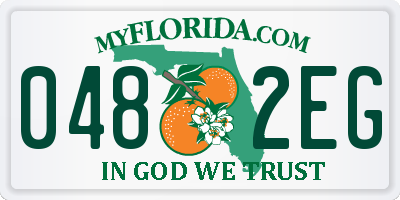 FL license plate 0482EG