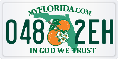 FL license plate 0482EH