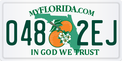 FL license plate 0482EJ