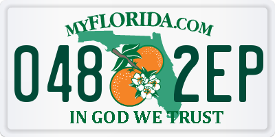 FL license plate 0482EP