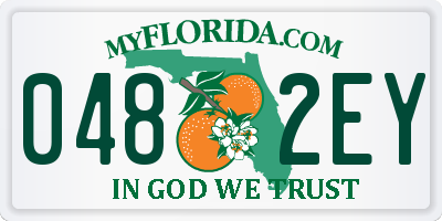FL license plate 0482EY