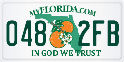 FL license plate 0482FB