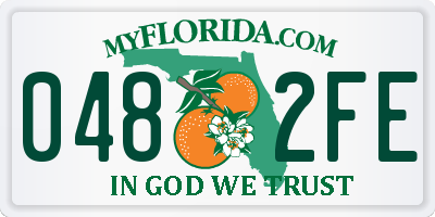 FL license plate 0482FE