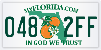 FL license plate 0482FF