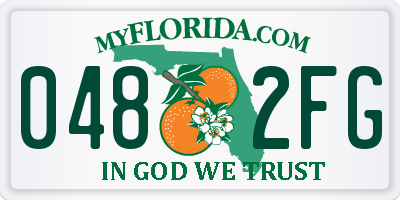 FL license plate 0482FG