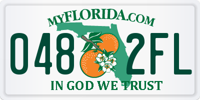 FL license plate 0482FL
