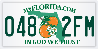 FL license plate 0482FM
