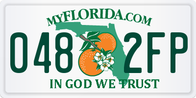 FL license plate 0482FP