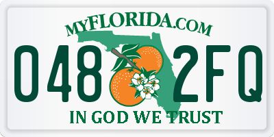 FL license plate 0482FQ