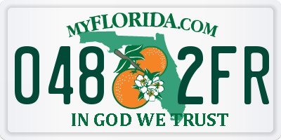 FL license plate 0482FR