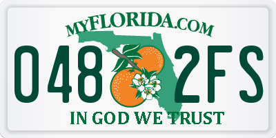 FL license plate 0482FS