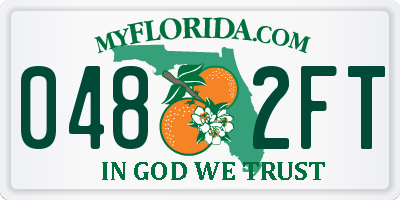 FL license plate 0482FT