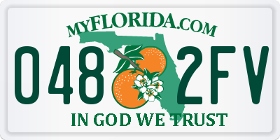 FL license plate 0482FV