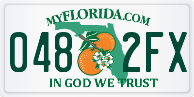 FL license plate 0482FX
