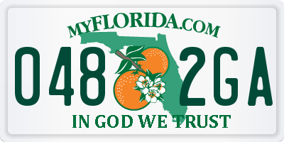 FL license plate 0482GA