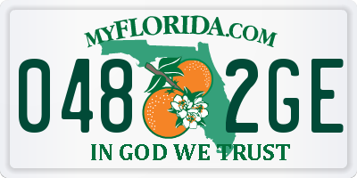 FL license plate 0482GE