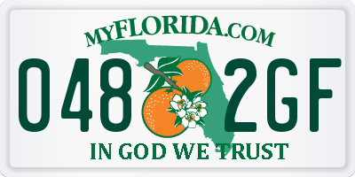 FL license plate 0482GF