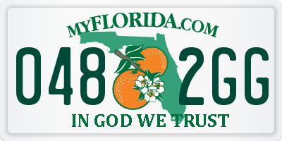 FL license plate 0482GG