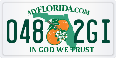 FL license plate 0482GI