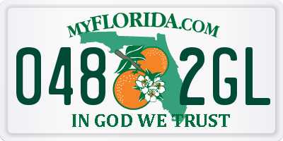 FL license plate 0482GL