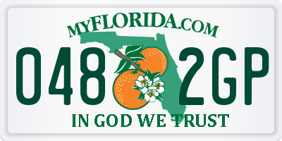 FL license plate 0482GP