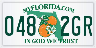 FL license plate 0482GR