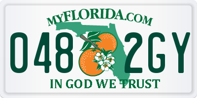 FL license plate 0482GY